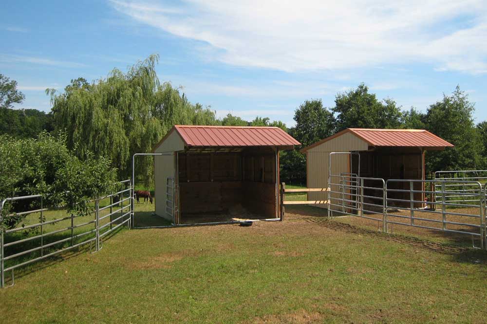 Wrangler run in horse sheds